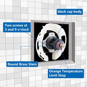 Mixer Balancing Cap Assembly Replacement for Kohler GP77759,Compatible with Rite-Temp Shower Valves and Pressure Balance 1/2" Shower Valve,Aftermarket Part.