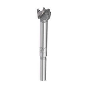 uxcell forstner drill bits 15mm, tungsten carbide wood hole saw auger opener woodworking hinge hole drilling boring bit cutter gray with case