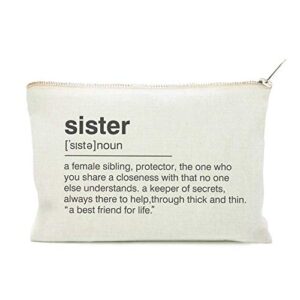 sister birthday gift, makeup case, sister toiletry bag, sister gift bag, sister definition quote, cosmetic bag, best friend gift