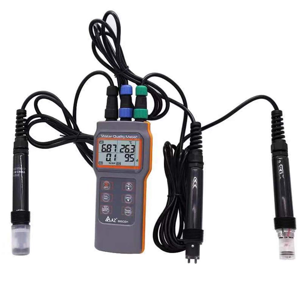 AZ-86031 5 in 1 Water Quality Meter Dissolved Oxygen Tester PH Meter PH Conductivity Salinity Temperature Meter AZ86031