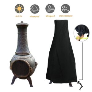 JL JIA LE Linkool Patio Chiminea Cover Outdoor Fire Pit Heater Defender Waterproof