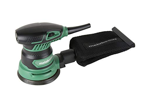 Metabo HPT 5-Inch Random Orbit Sander | Variable Speed | Powerful 230W 2.8 Amp Motor | Soft Elastomer Grip | Includes 5 Pieces of Sanding Paper, Dust Bag, Vacuum Adapter | 5-Year Warranty | SV13YST