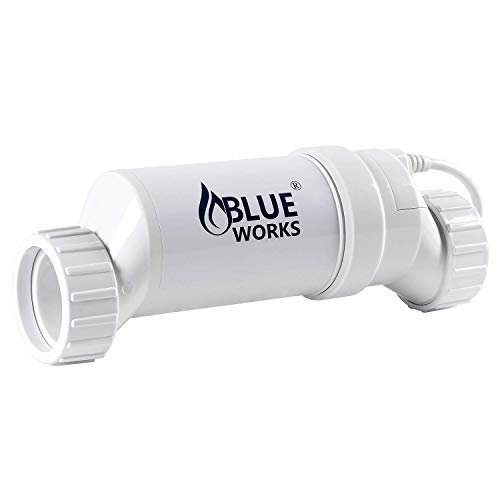 BLUE WORKS Salt Cell - up to 40,000 Gallons Pool, Compatible with Hayward Cell T 15, Salt Cell for Pool, Upgrade Cell Plates Provided by American Company, 2 Year USA Warranty