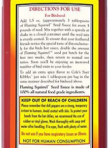 Cole's FS16 Flaming Squirrel Seed Sauce, 16-Ounce (3)