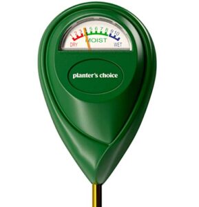 planters' choice indoor plant moisture meter soil tester - no batteries required : water sensor hydrometer for plants : houseplant care - gardening tools - planting accessories