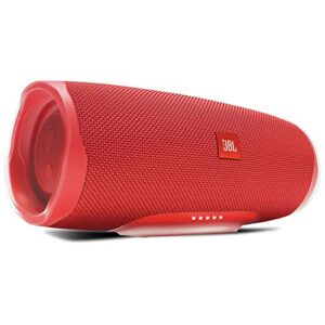 jbl charge 4 portable waterproof wireless bluetooth speaker - red (renewed)