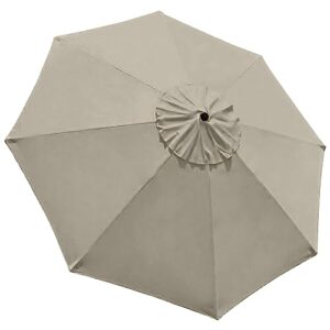 eliteshade usa sunumbrella 9ft replacement covers 8 ribs market patio umbrella canopy cover (canopy only) (beige)