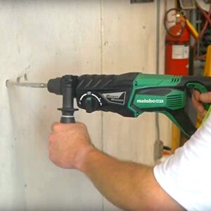 Metabo HPT Rotary Hammer | SDS Plus | 1-Inch, 7.5-Amp | For Drilling | Chipping and Hammer Drilling (DH26PF)