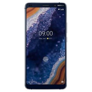 nokia 9 pureview - android 9.0 pie - 128 gb - single sim unlocked smartphone (at&t/t-mobile/metropcs/cricket/h2o) - 5.99" qhd+ screen - qi wireless charging - midnight blue - u.s. warranty