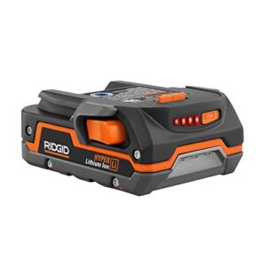 Ridgid 18-Volt 60K BTU Hybrid Forced Air Propane Portable Heater with 18-Volt Lithium-Ion 2.0Ah Battery and Charger Kit