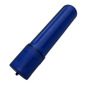 Blue Demon SMAW/Stick Welding Electrode Storage Tube, 14 inch, waterproof, airtight, made of high impact polyethylene, key tag included for easy labeling/organization, Blue