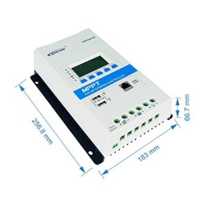 EPEVERMPPT Solar Charge Controller 40A, 12V/24V AutoTRIRON4215N Intelligent Modular-Designed Regulator with PC Software and Moblie APP [Updated Version of Tracer A/an Series] (TRIRON 4215N)