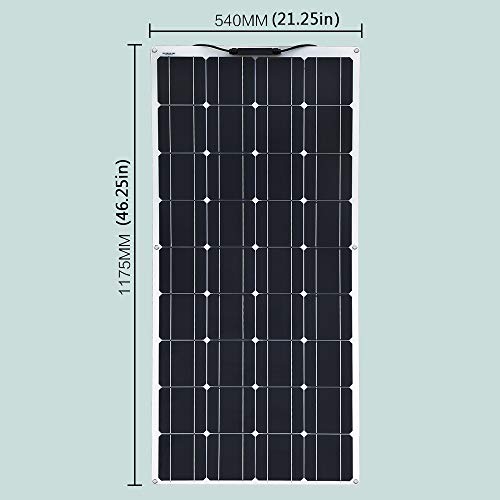 XINPUGUANG 2pcs 100w Solar Panel Flexible 200W Solar System Kit PV Connector Charger for 12v Battery Canbin RV Car Boat Charge