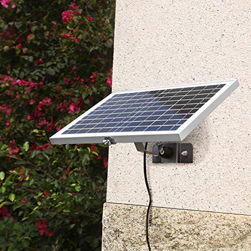 SUNER POWER 12V Solar Battery Charger Maintainer, Waterproof 10W Solar Trickle Charger, High Efficiency Solar Panel Kit, Built-in Intelligent MPPT Controller + Adjustable Bracket + SAE Cable Kits