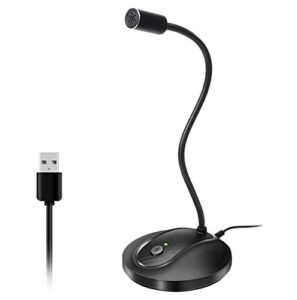 jounivo usb microphone, computer pc microphone with mute button for streaming, podcasting, vocal recording; gaming mic for laptop mac or windows