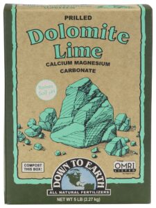down to earth organic prilled dolomite lime, 5 lb