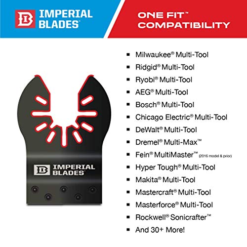 Imperial Blades IBOA800-1 One Fit 4-IN-1 Features Drywall Blade, 1PC