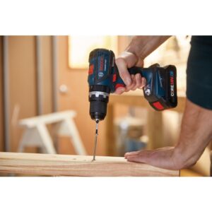 BOSCH GSB18V-535CB25 18V EC Brushless Connected-Ready 1/2 In. Hammer Drill/Driver Kit with (2) CORE18V® 4 Ah Advanced Power Batteries