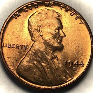 1944 D Lincoln Wheat Cent Red Penny Seller Mint State