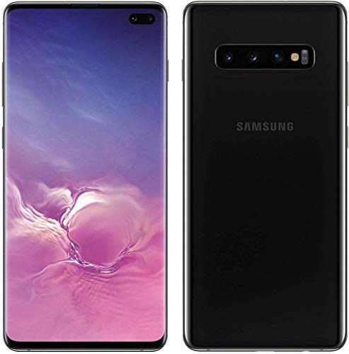 Samsung Galaxy S10+ Factory Unlocked Android Cell Phone | US Version | 512GB of Storage | Fingerprint ID and Facial Recognition | Long-Lasting Battery | Ceramic Black (SM-G975UCKEXAA)