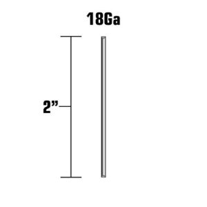 Metabo HPT Brad Nails | 2 Inch x 18 Gauge | Electro Galvanized | Smooth | 1,000 Count | 24108THPT