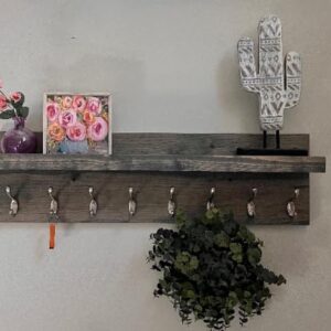 Coat Rack with Shelf (Choose your Length) Towel Rack Entryway Organizer Wall Mounted