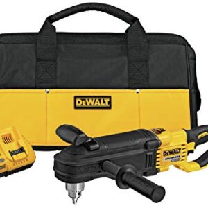 DEWALT 60V MAX* Right Angle Drill with E-Clutch System Kit, In-Line Stud/Joist (DCD470X1)