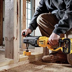 DEWALT 60V MAX* Right Angle Drill with E-Clutch System Kit, In-Line Stud/Joist (DCD470X1)