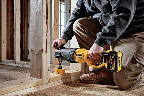 DEWALT 60V MAX* Right Angle Drill with E-Clutch System Kit, In-Line Stud/Joist (DCD470X1)