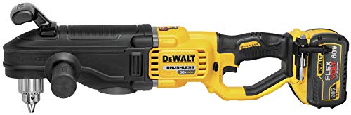 DEWALT 60V MAX* Right Angle Drill with E-Clutch System Kit, In-Line Stud/Joist (DCD470X1)
