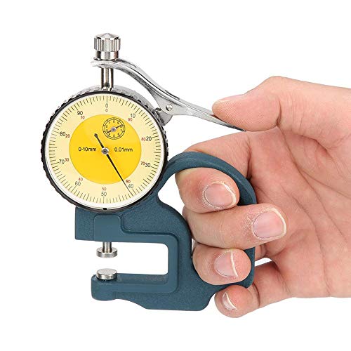 Digital Thickness Gauge Meter Paper Metal Card High Precision Pointer Display Caliper Electronic Micrometer Measuring Tool 0-0.4''(0-10mm)