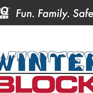 Winter Block WC18R Aboveground Pool Winter Cover 18’ Ft. Round, 8-Year Warranty Includes Winch and Cable, Superior Strength & Durability, UV Protected, 18', Solid Blue