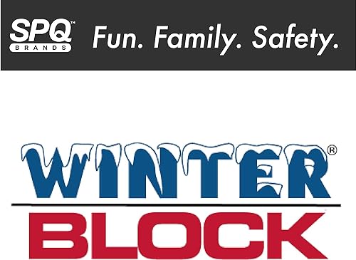 Winter Block WC18R Aboveground Pool Winter Cover 18’ Ft. Round, 8-Year Warranty Includes Winch and Cable, Superior Strength & Durability, UV Protected, 18', Solid Blue