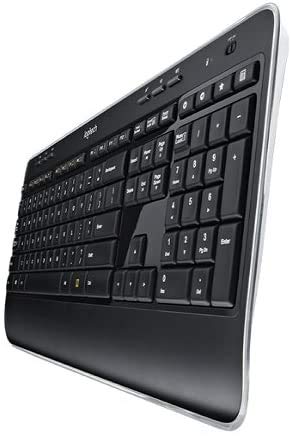 Logitech MK520 Wireless Keyboard and Wireless Mouse Combo — Full Size Keyboard and Mouse Long Battery Life Secure 2.4GHz Connectivity Black