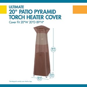 Duck Covers Ultimate Waterproof Patio Pyramid Torch Heater Cover, 20 Inch