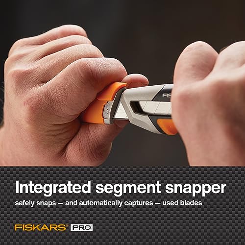 Fiskars 770210-1001 Pro Utility Knife, Snap 18 mm, Orange/Black