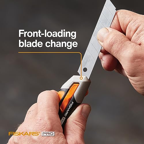 Fiskars 770210-1001 Pro Utility Knife, Snap 18 mm, Orange/Black