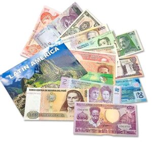 world paper money: 15 banknotes from latin america - elevate your foreign currency collection with old banknotes and complete your album of collectibles. certificate of authenticity included.