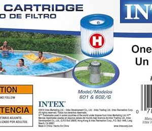 Intex Replacement Swimming Pool Filter Cartridge Type H - 29007E (4 Filters)