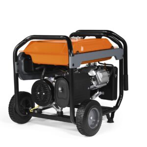 Generac 7686 GP8000E 8,000-Watt Gas-Powered Portable Generator - Electric Start - Powerrush Advanced Technology - Reliable Power for Emergencies and Recreation - 49 State Compliant