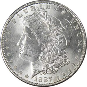 1887 Morgan Dollar BU Uncirculated Mint State 90% Silver $1 US Coin Collectible