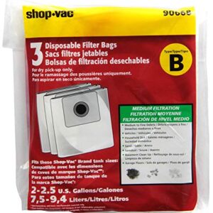 Shop-Vac 9066800 2-2.5 Gallon, 3 Bags per Pack, 9 Bags Total