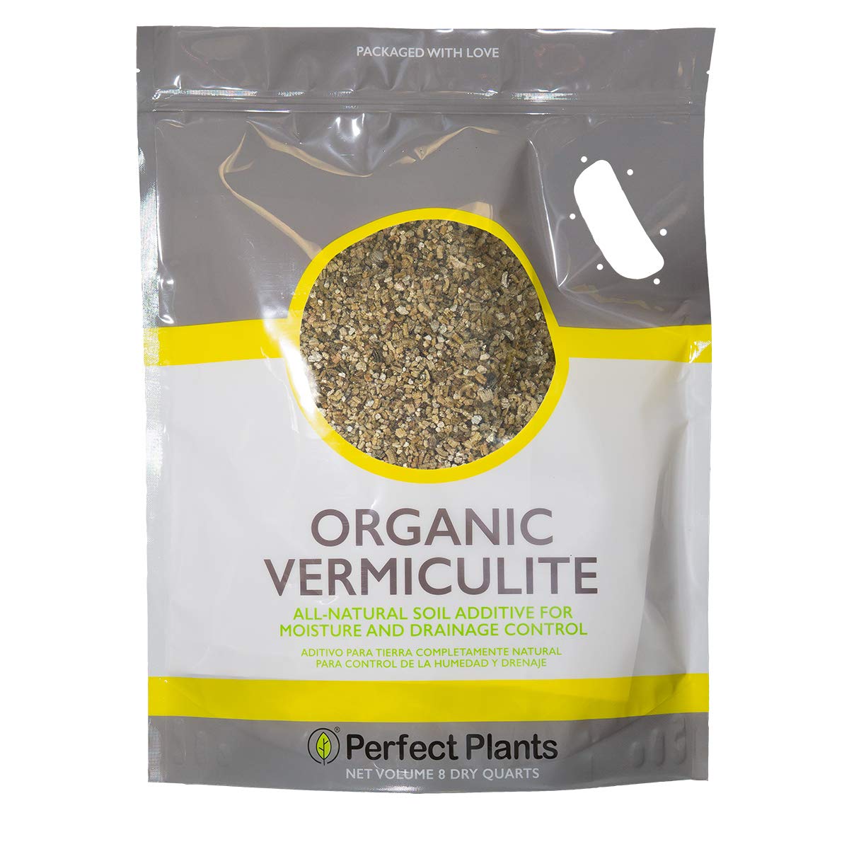 Organic Vermiculite by Perfect Plants - 8 Dry Quarts Natural Medium Grade Soil Additive for Potted Plants