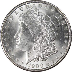 1900 morgan dollar bu uncirculated mint state 90% silver $1 us coin collectible