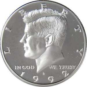 1992 s kennedy half dollar choice proof 90% silver 50c us coin collectible