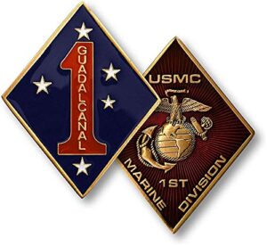 usmc u.s. marine corps 1st marine division challenge coin