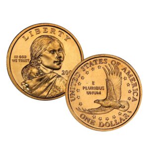 2005 p, d native american (sacagawea/golden) dollar 2 coin set uncirculated