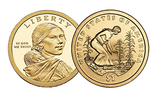 2009 P, D Native American (Sacagawea/Golden) Dollar 2 Coin Set Uncirculated