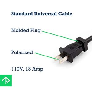 Rebuild Skills Replacement Power Cords for Drills, Sanders, Chop Saws, Grinders, Vacuums, Miter Saws, Appliances, Motors and Power Tools (16/2, 8FT)