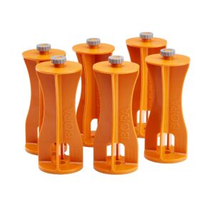 bora centipede 6-piece risers set, accessory for bora centipede work stands, increase working height, ca0506, orange